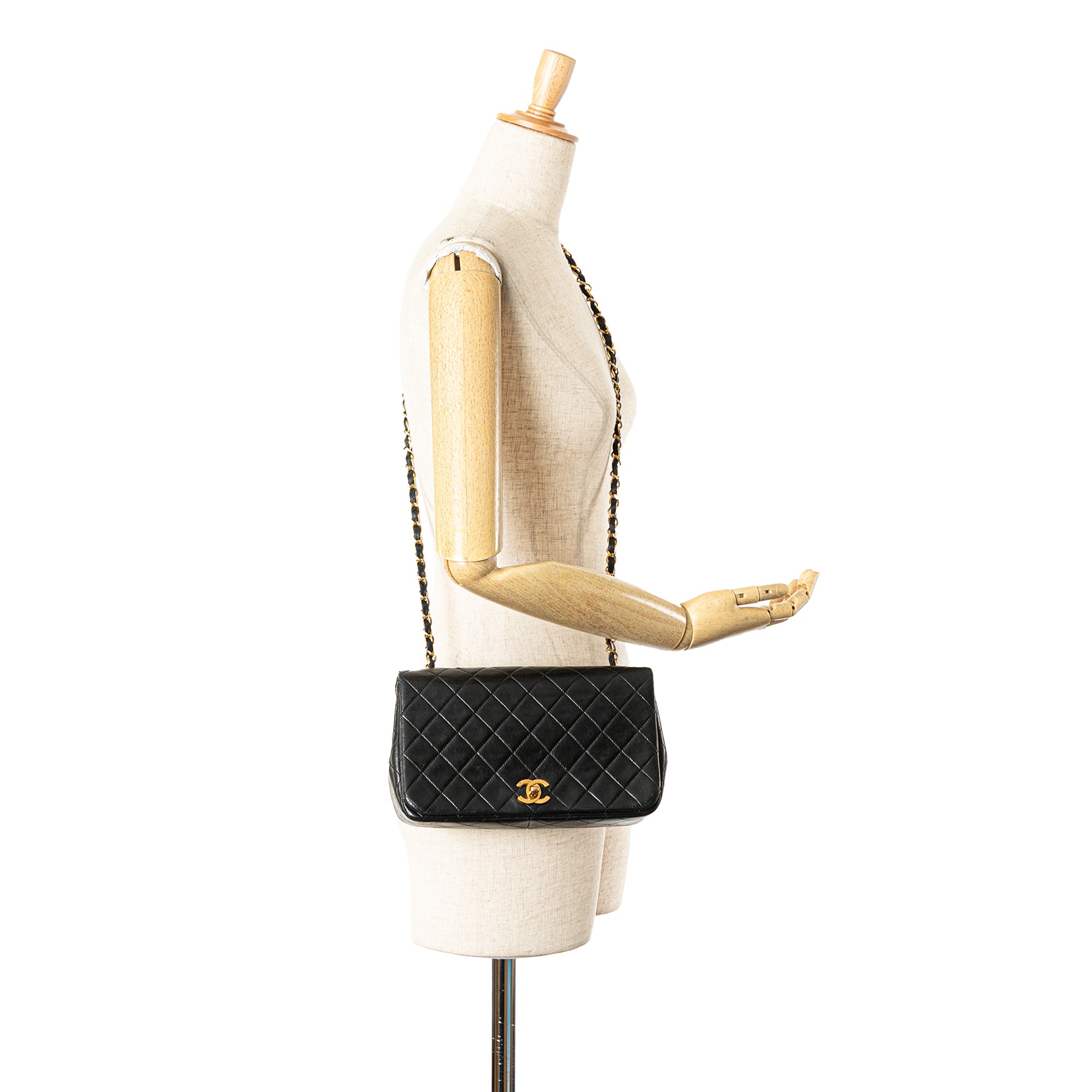 CC Quilted Lambskin Full Flap