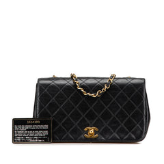 CC Quilted Lambskin Full Flap