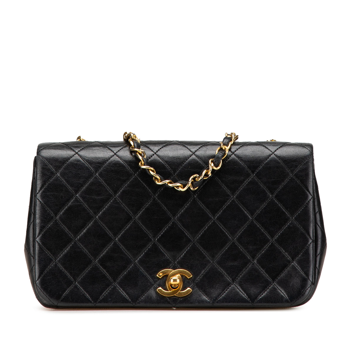 CC Quilted Lambskin Full Flap