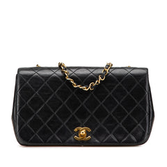 CC Quilted Lambskin Full Flap