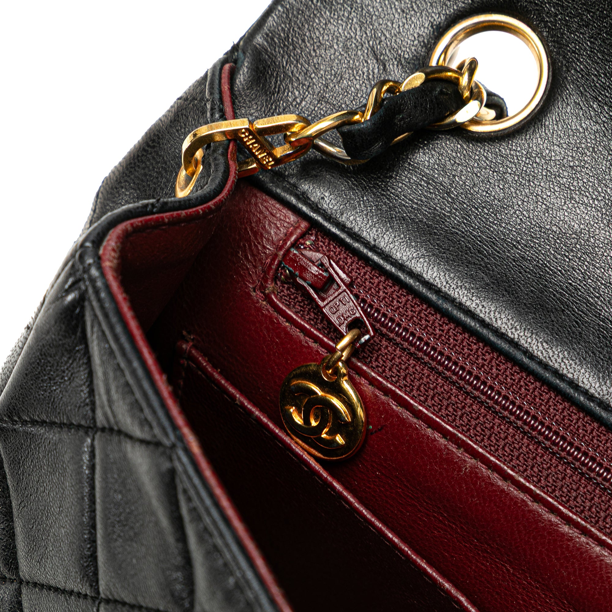 CC Quilted Lambskin Full Flap