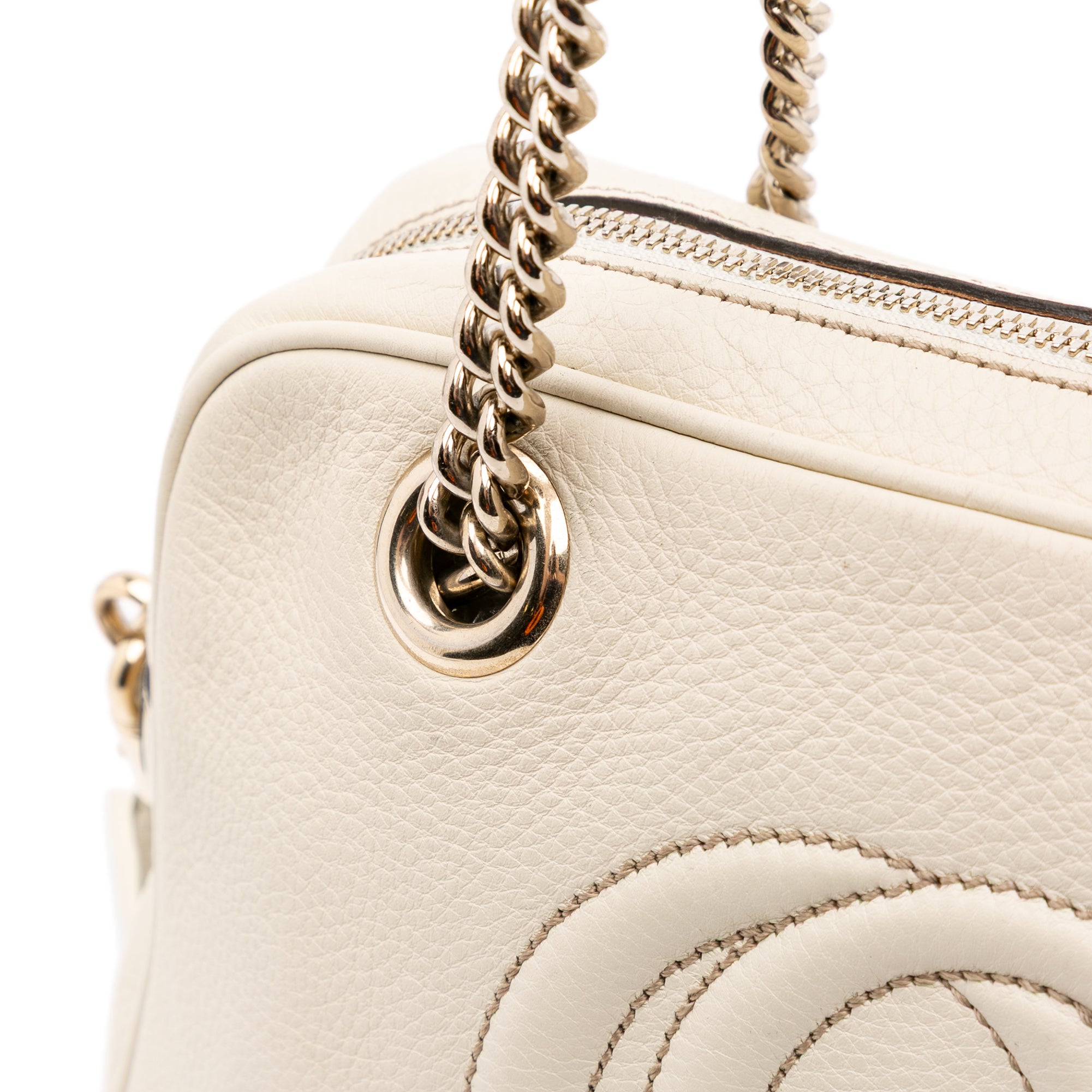 Leather Soho Chain Zip Shoulder Bag