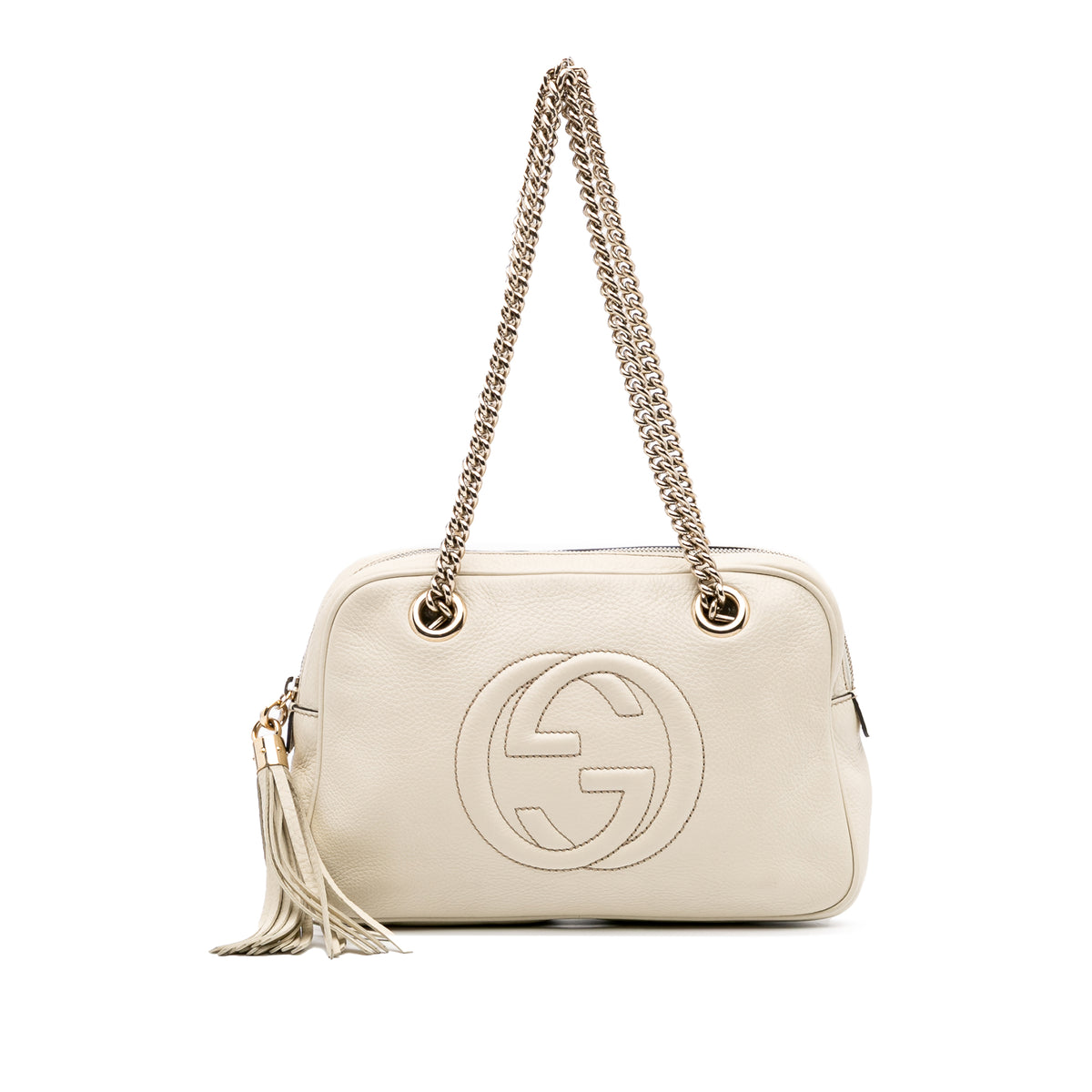 Leather Soho Chain Zip Shoulder Bag