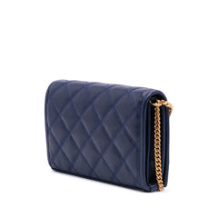 Quilted Diamond Lambskin Becky Wallet on Chain