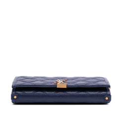 Quilted Diamond Lambskin Becky Wallet on Chain