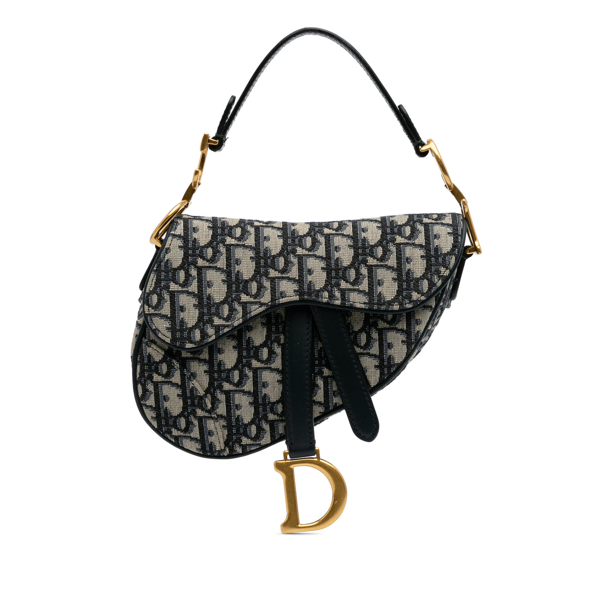 Mini Oblique Canvas Saddle Bag