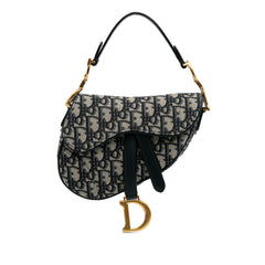 Mini Oblique Canvas Saddle Bag