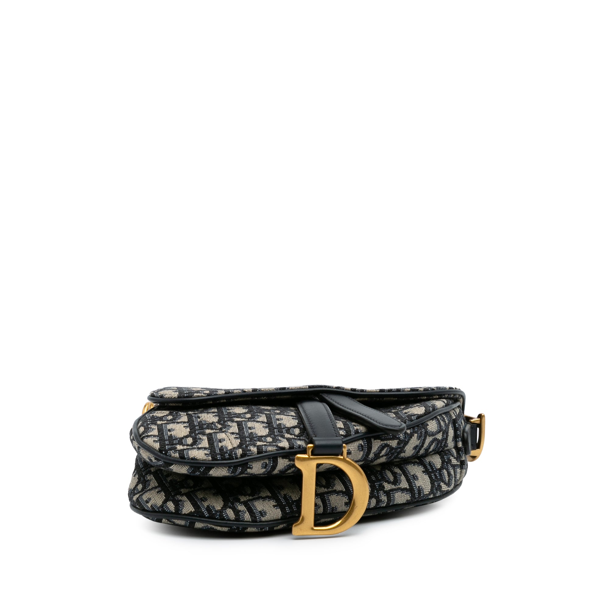 Mini Oblique Canvas Saddle Bag