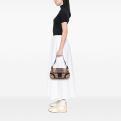 Haymarket Check Coated Canvas Shoulder Bag