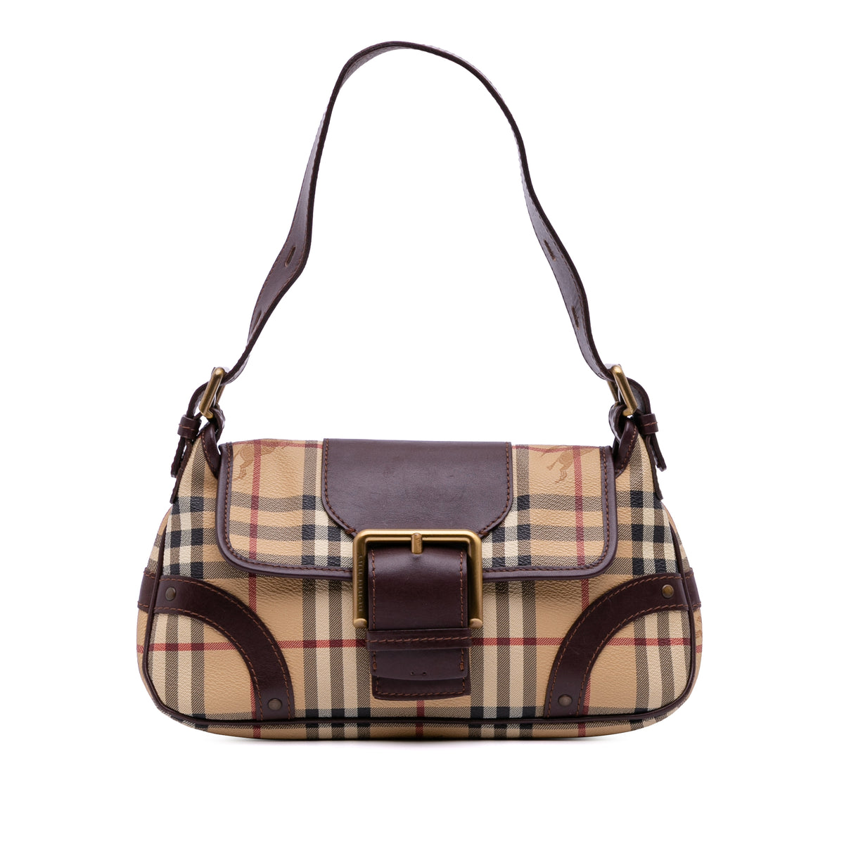 Haymarket Check Coated Canvas Shoulder Bag