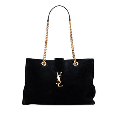Suede Monogram Cassandre Shopper Tote
