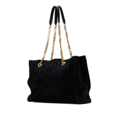 Suede Monogram Cassandre Shopper Tote