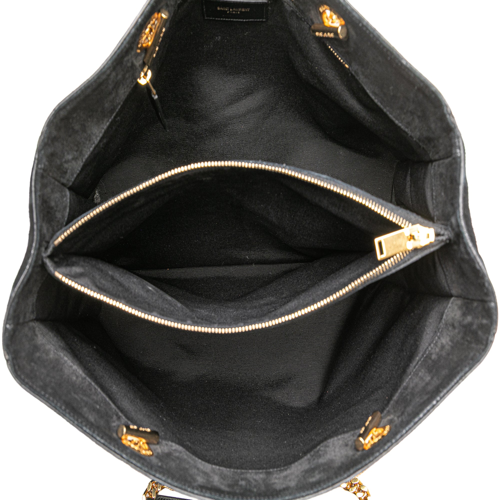 Suede Monogram Cassandre Shopper Tote