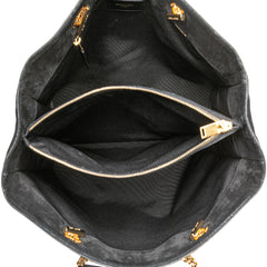 Suede Monogram Cassandre Shopper Tote