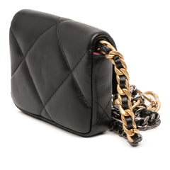 Lambskin 19 Flap Coin Purse With Chain