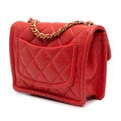 Mini Quilted Caviar Sweet Classic Flap