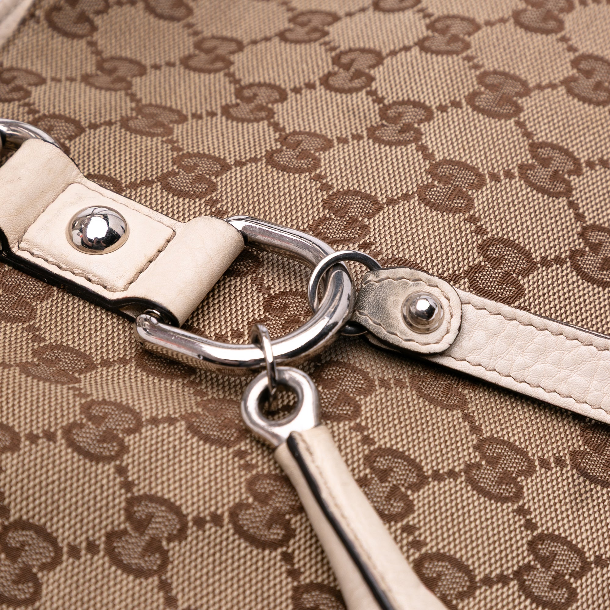 Medium GG Canvas Icon Bit Tote