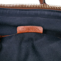 Small Leather Trimmed House Check Canvas Bridle Orchard Satchel