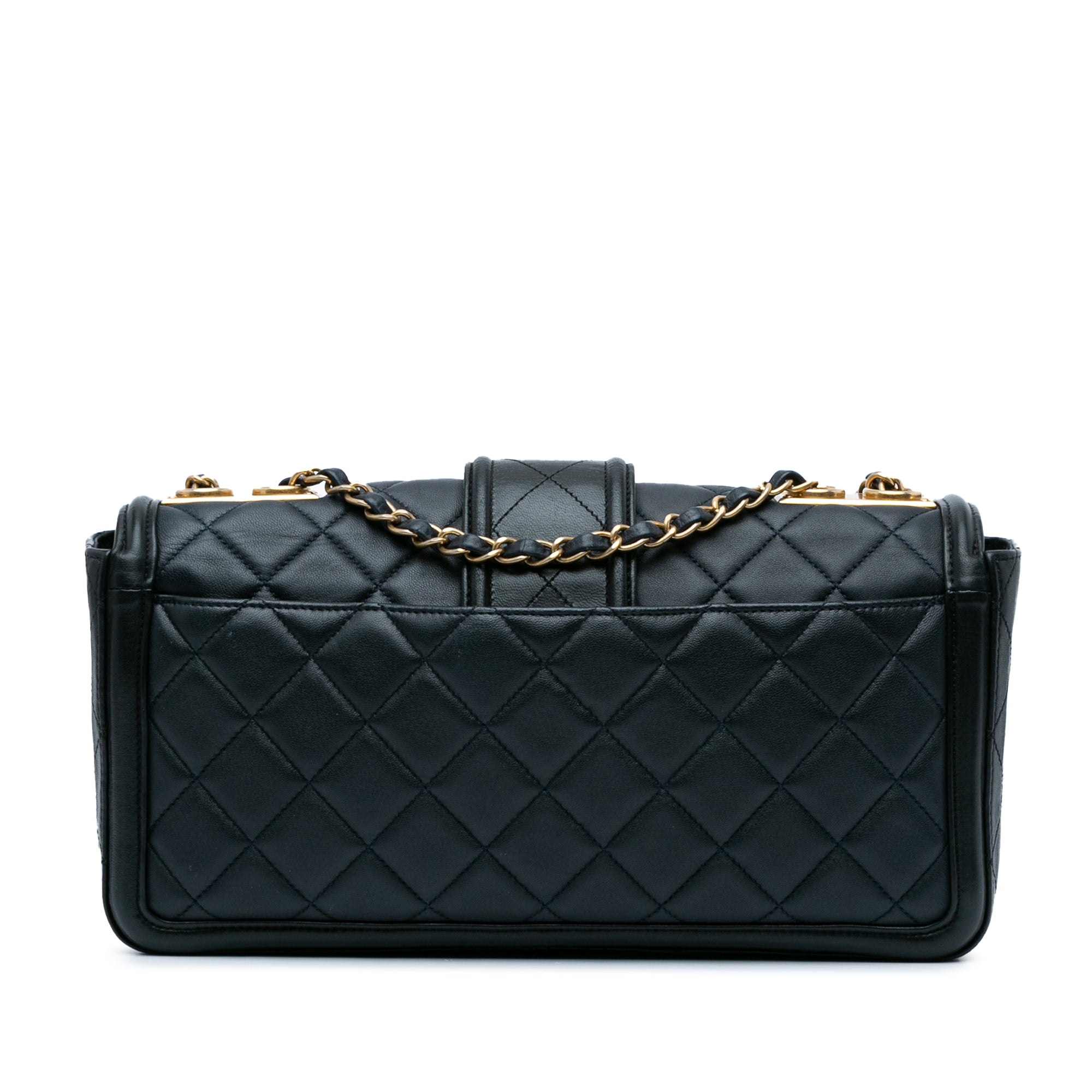 Large Quilted Lambskin Elegant CC Flap_2