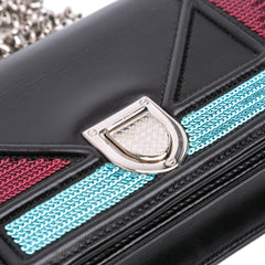 Mini Lambskin Sequin Diorama Flap