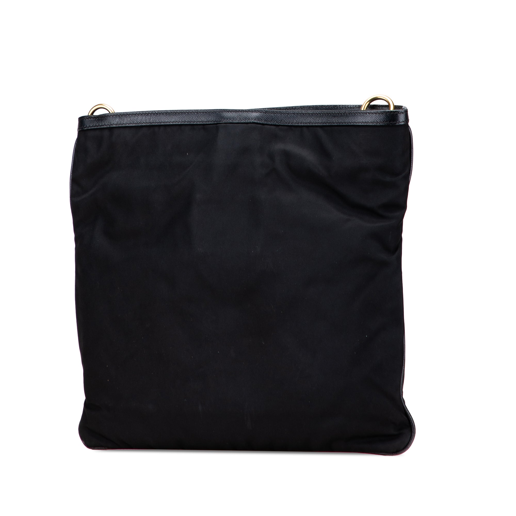 Saffiano Trimmed Tessuto Snap Crossbody