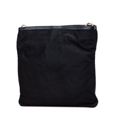 Saffiano Trimmed Tessuto Snap Crossbody