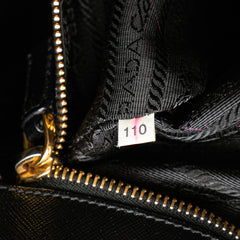 Saffiano Trimmed Tessuto Snap Crossbody