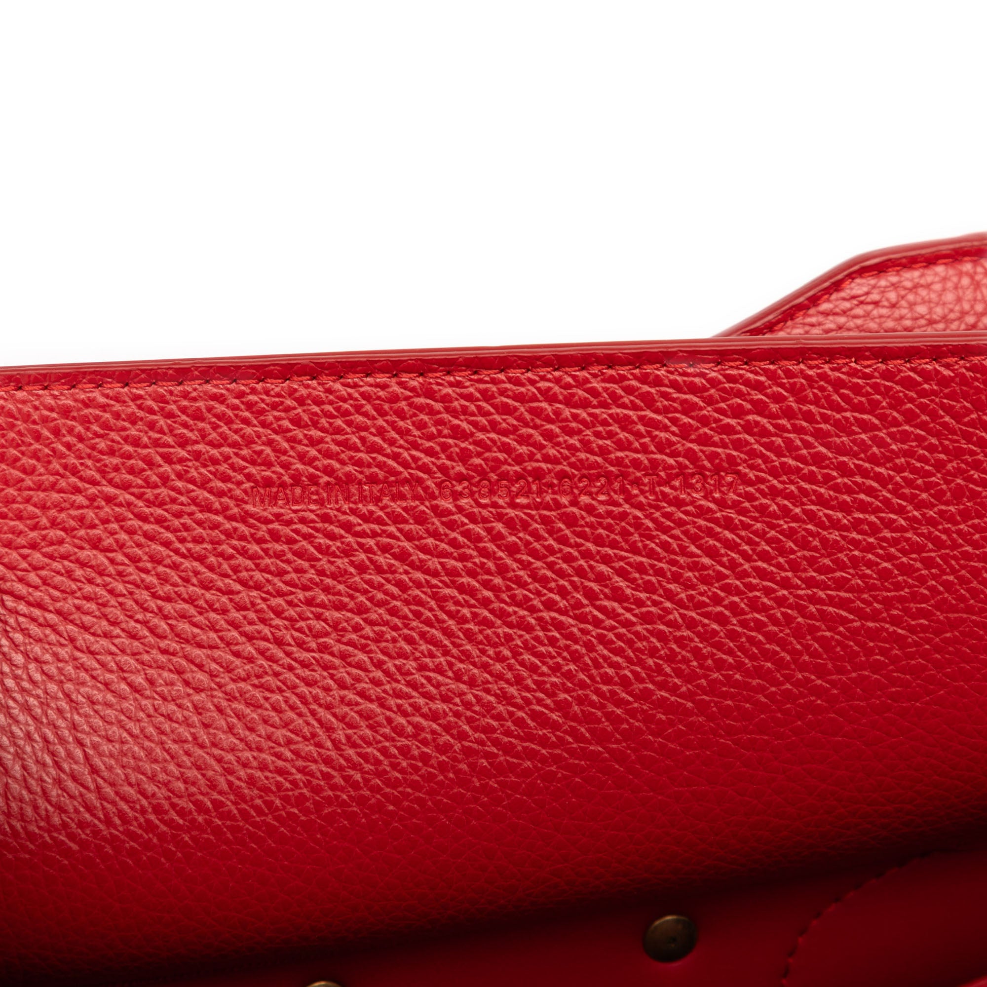 Small Grained Calfskin Motocross Neo Classic City Satchel