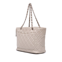 Large Quilted Aged Calfskin Cotton Club Tote