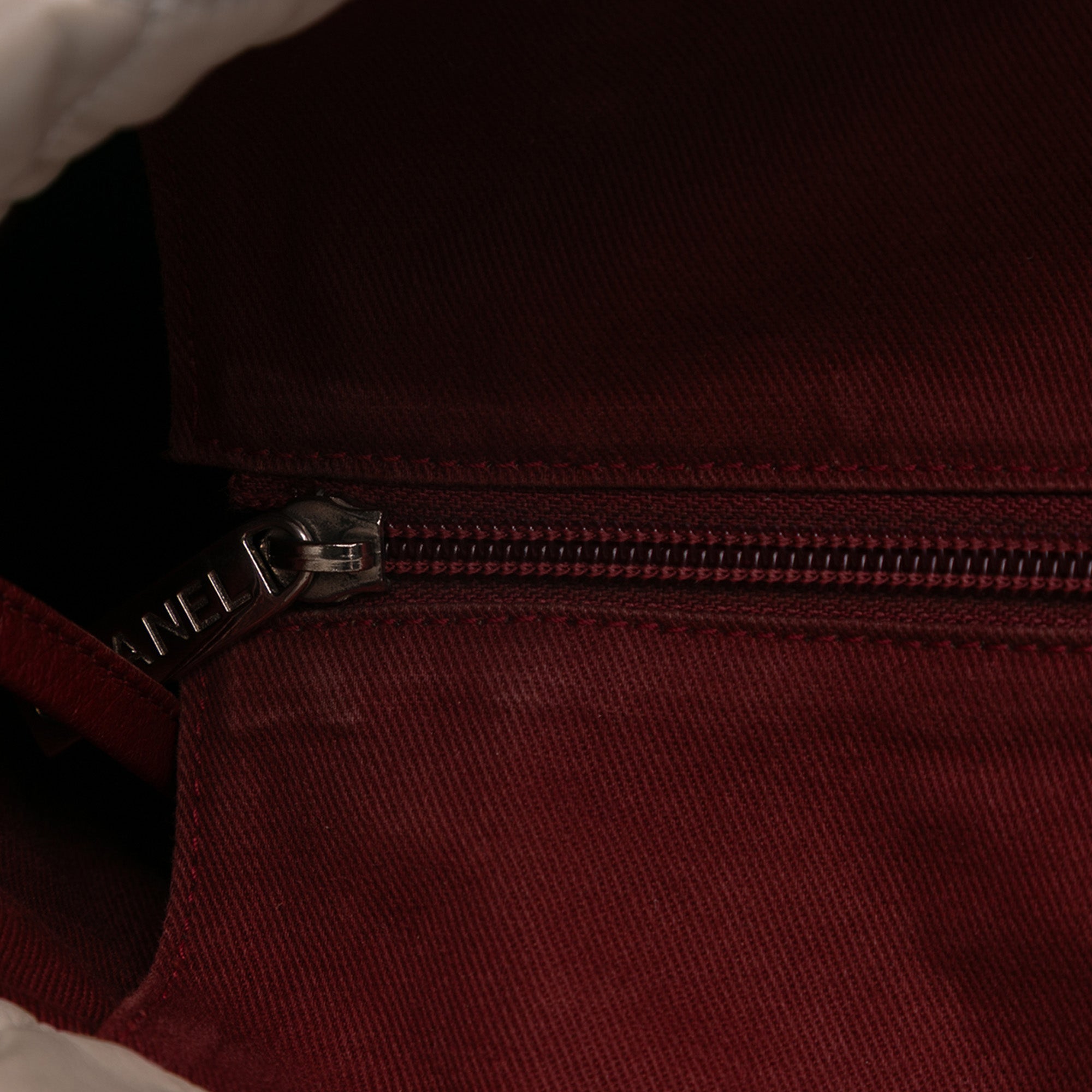 Large Quilted Aged Calfskin Cotton Club Tote