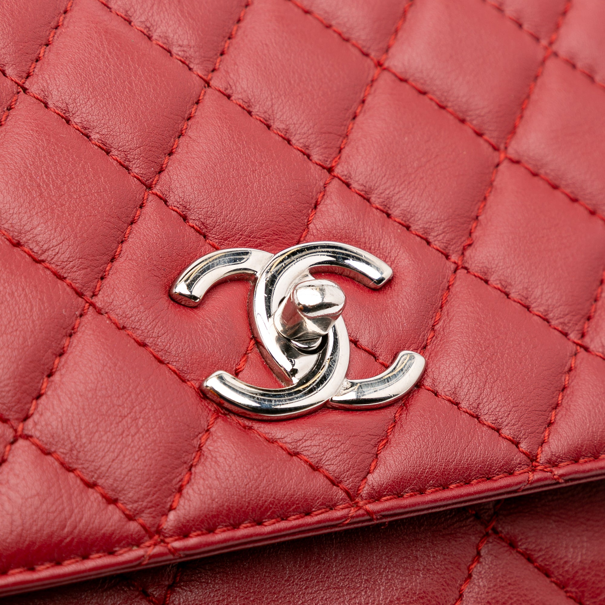 CC Quilted Calfskin In The Business Flap