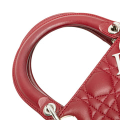 Large Lambskin Cannage Lady Dior