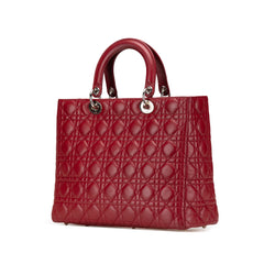 Large Lambskin Cannage Lady Dior
