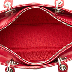 Large Lambskin Cannage Lady Dior