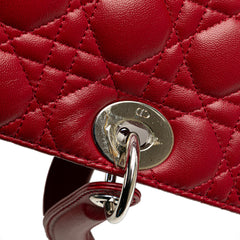 Large Lambskin Cannage Lady Dior