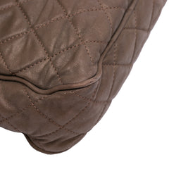 Large Quilted Iridescent Calfskin Shiva Flap