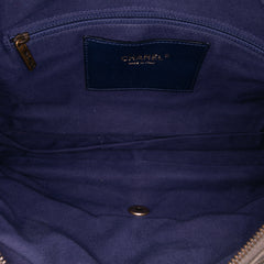 Large Quilted Iridescent Calfskin Shiva Flap