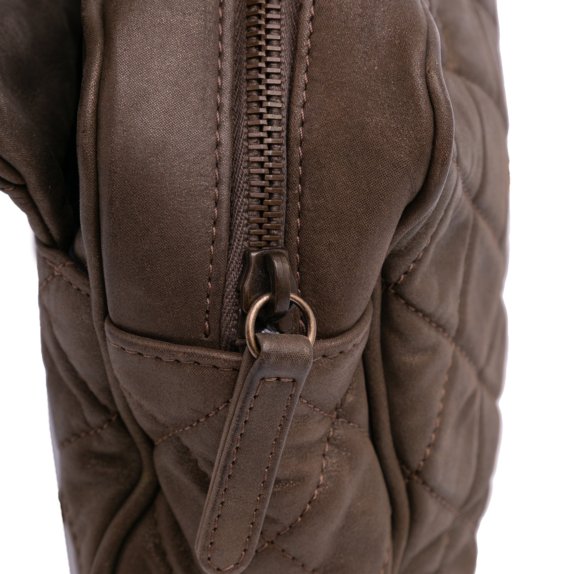 Large Quilted Iridescent Calfskin Shiva Flap