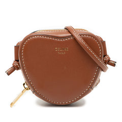 Micro Leather Heart Crossbody
