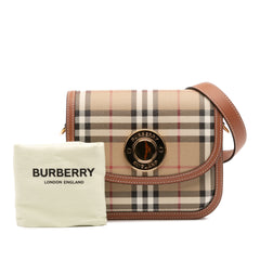 Small House Check Coated Canvas Elizabeth Crossbody