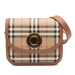 Small House Check Coated Canvas Elizabeth Crossbody