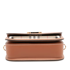 Small House Check Coated Canvas Elizabeth Crossbody
