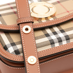 Small House Check Coated Canvas Elizabeth Crossbody
