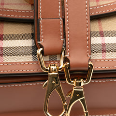 Small House Check Coated Canvas Elizabeth Crossbody