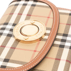Small House Check Coated Canvas Elizabeth Crossbody
