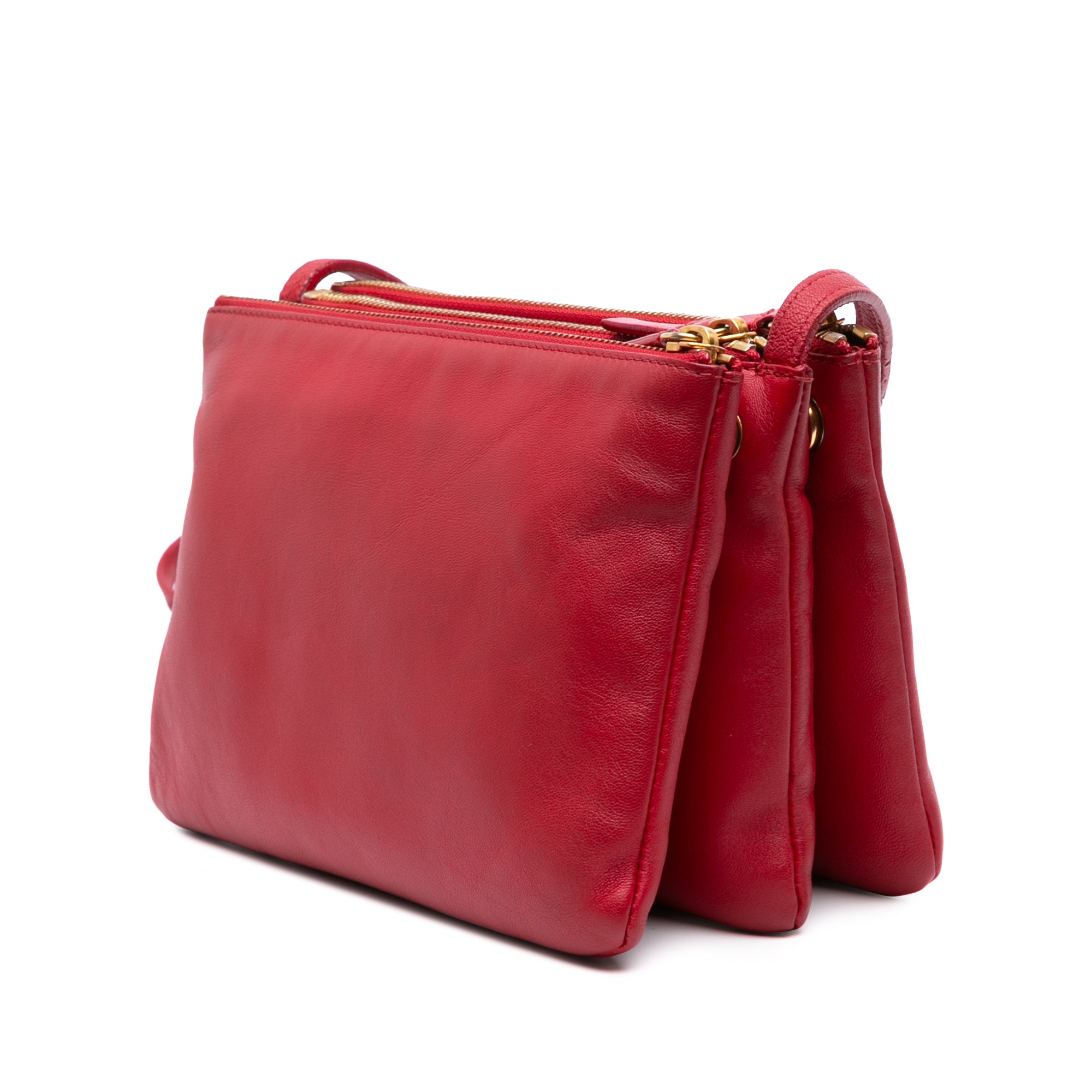 Small Lambskin Trio Crossbody