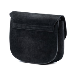 Medium Croc Embossed Nubuck Monogram Kaia Crossbody