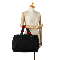 GG Canvas Web Travel Bag