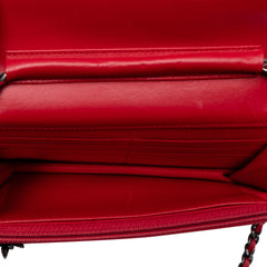 CC Quilted Tweed Wallet On Chain