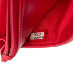 CC Quilted Tweed Wallet On Chain